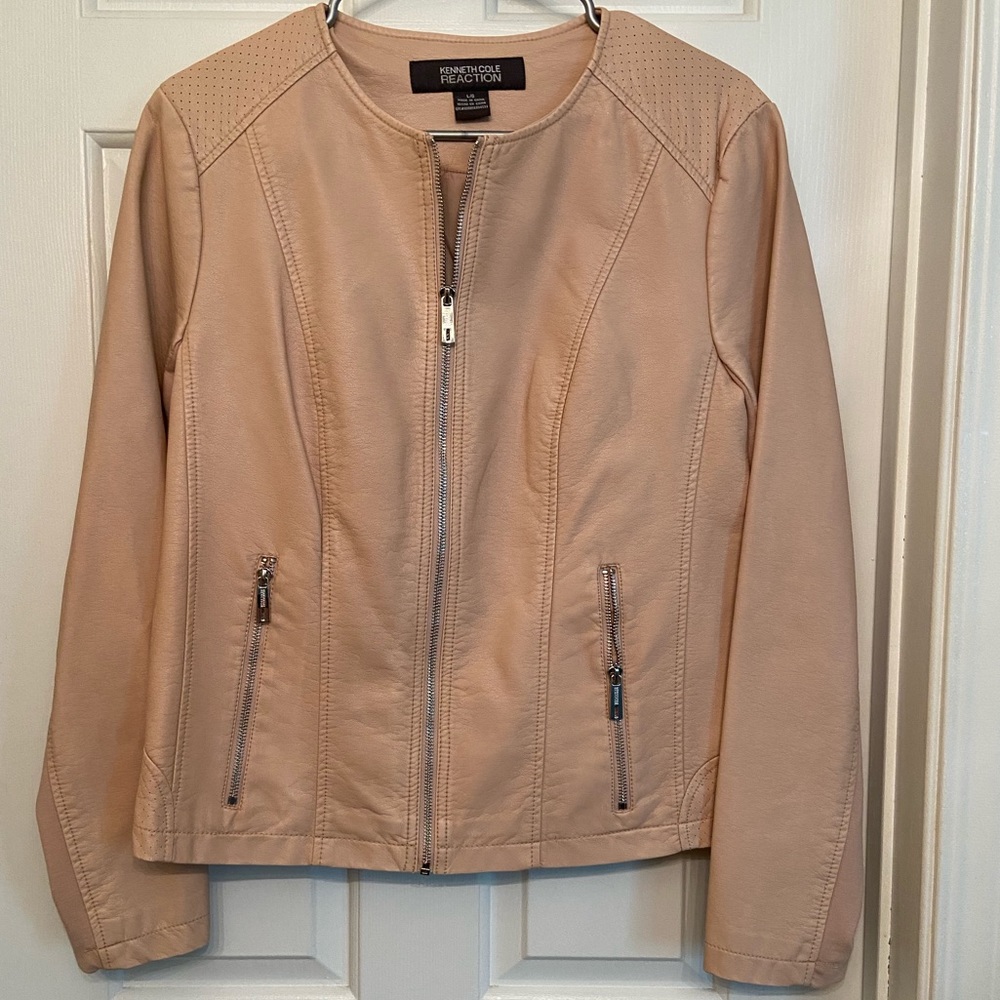 Kenneth Cole Reaction Faux Leather Moto Jacket